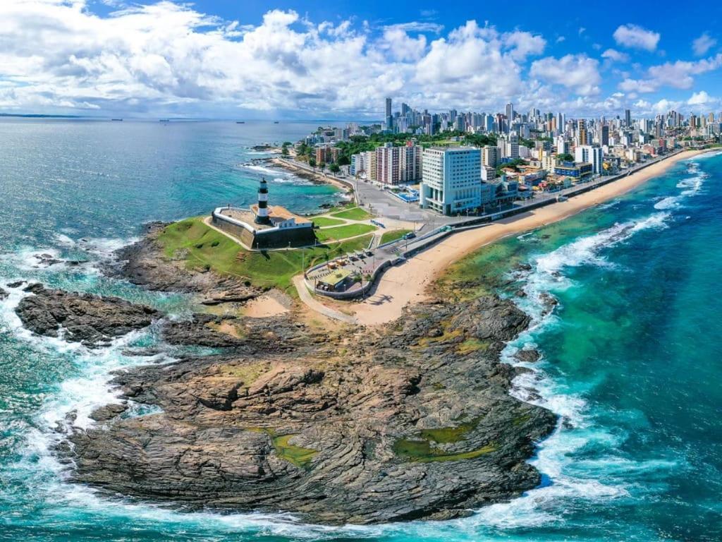 Apartamento Farol Barra Flat Salvador Esterno foto